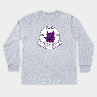 HMM or VMM 364 The Purple Foxes Kids Long Sleeve T-Shirt